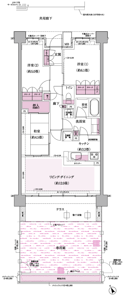 Floor: 3LD ・ K, the area occupied: 71.1 sq m, Price: 36,900,000 yen ・ 37,800,000 yen, now on sale