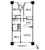 Floor: 3LD ・ K + N + WIC, the area occupied: 71.1 sq m, Price: 42,600,000 yen, now on sale
