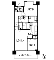 Floor: 2LD ・ K + N + WTC, the occupied area: 68.55 sq m, Price: 38,700,000 yen, now on sale
