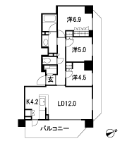 Floor: 3LD ・ K + SIC, the occupied area: 73.28 sq m, Price: 41,900,000 yen, now on sale