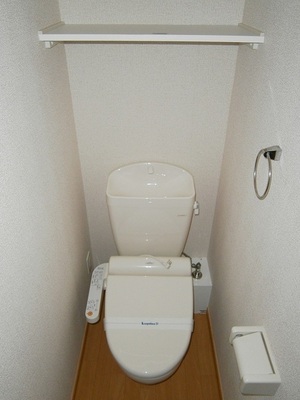 Toilet. There Washlet