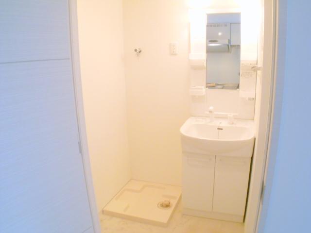 Washroom. Easy also ready in the morning with a shampoo dresser