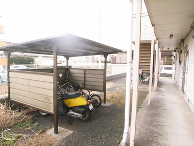 Other common areas. It is convenient there is an on-site bicycle parking stations