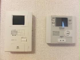 Living and room. Monitor with intercom