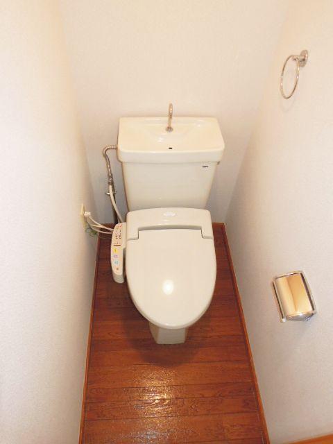 Toilet. There and glad Washlet toilet.