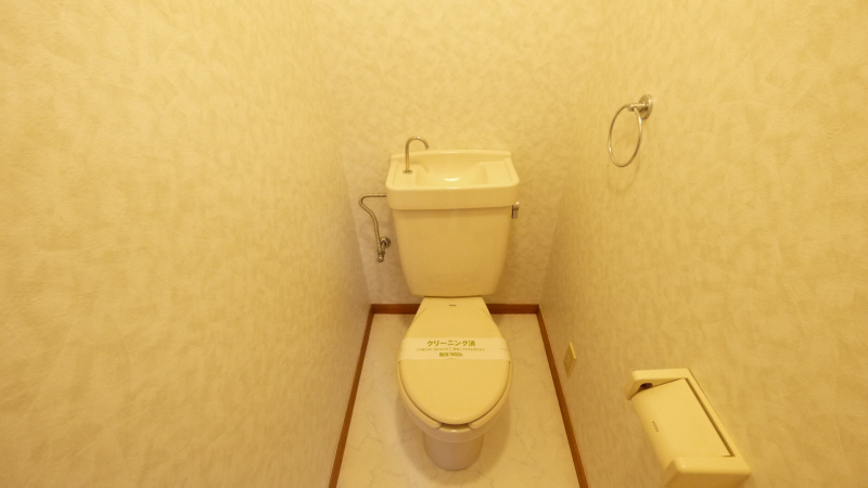 Toilet. It is also possible to install the bidet because there is an electrical outlet