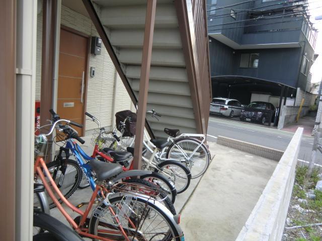 Other. It is also equipped with bicycle parking