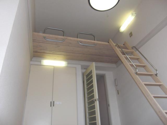 Living and room. Spacious loft rooms.