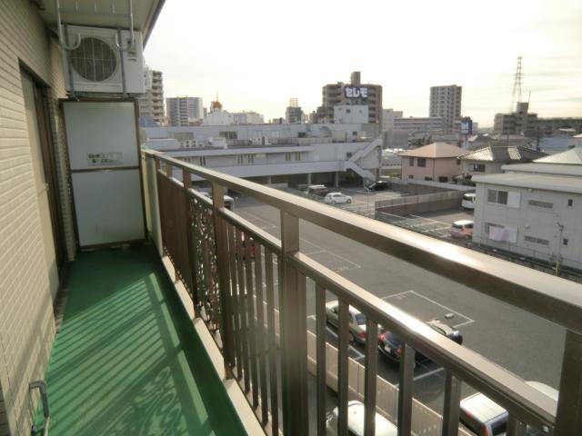 Balcony. It is a day good wide balcony attractive