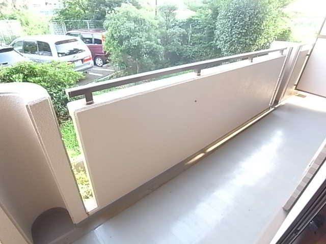 Balcony. Veranda is also wide. 