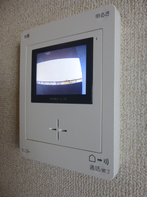 Security. It is safe in the TV monitor with intercom