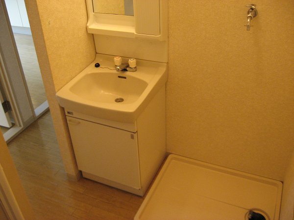 Washroom. Wash basin is equipped with independent.