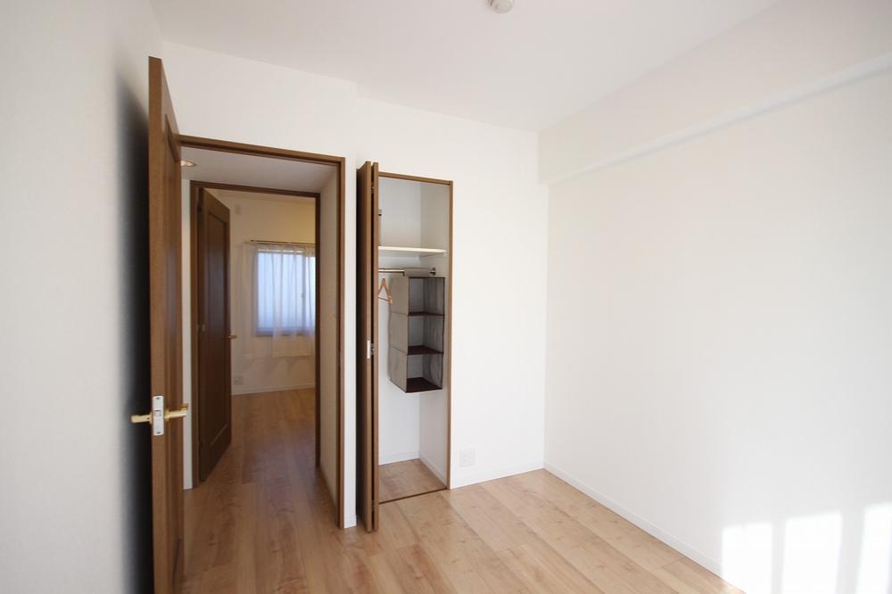 Non-living room. In the bright living room, There is also storage space