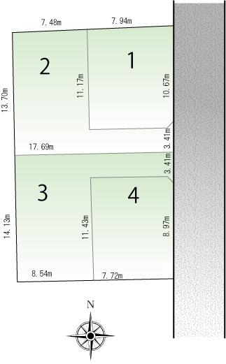 The entire compartment Figure. Good is per yang facing east 6m road.
