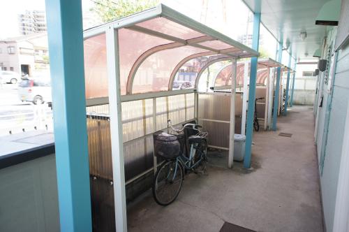 Other common areas. Bicycle parking has roof