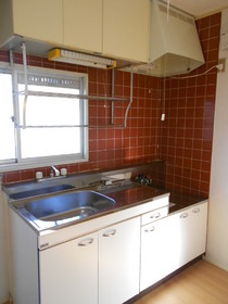 Kitchen. Economic city gas-gas is a stove can be installed