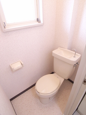 Toilet. Also with ventilation window in the toilet.