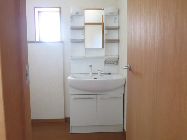 Wash basin, toilet. The company said construction cases