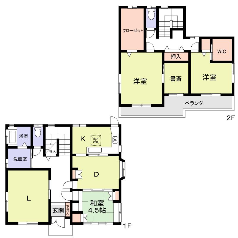 Floor plan. 59,800,000 yen, 3LDK, Land area 271.2 sq m , Building area 139.73 sq m