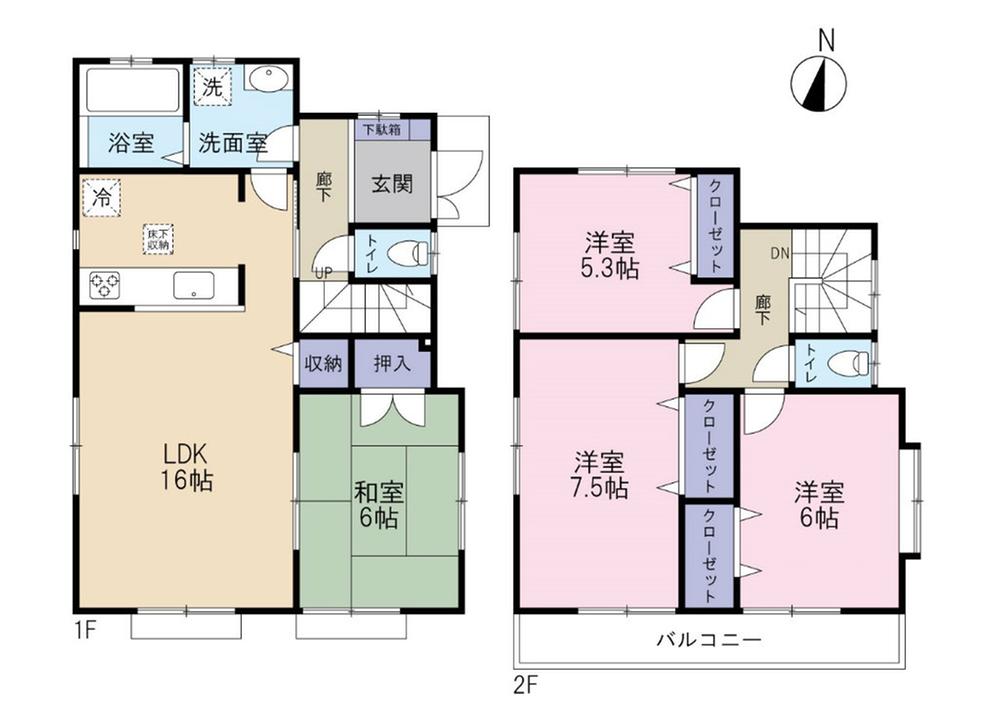 Floor plan. (9 Building), Price 20.8 million yen, 4LDK, Land area 155.92 sq m , Building area 96.05 sq m