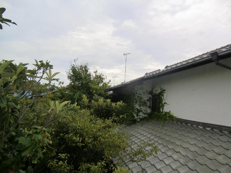 Balcony. It is a view of the surrounding residential area from the second floor