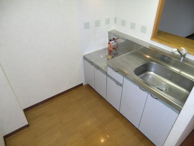 Kitchen. Counter kitchen there is a popular iron plate