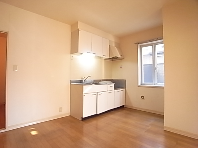 Kitchen. Two-burner stove can be installed.