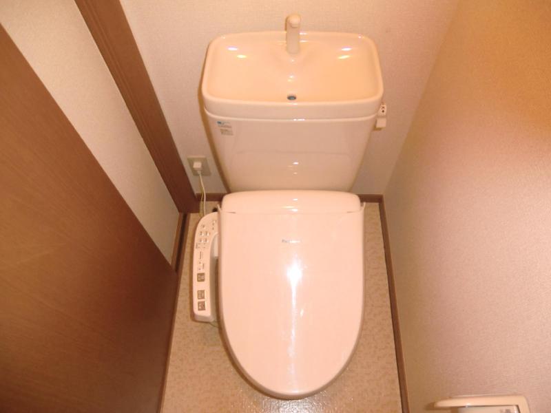 Toilet. Washlet clean toilet of standard equipment