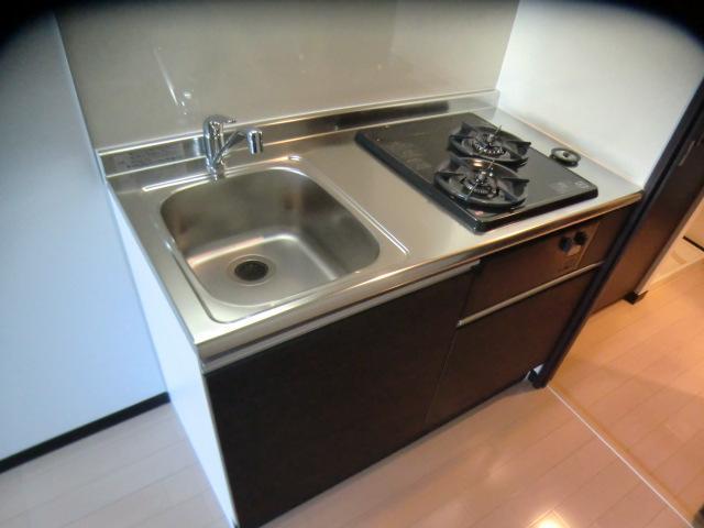 Kitchen. It with gas stove 2-neck is the happy kitchen