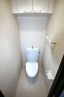 Toilet. Toilet of warm toilet With storage is at the top