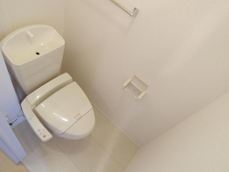 Toilet. Washlet has been conditioning the toilet