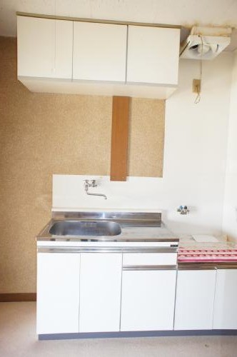 Kitchen. Spacious kitchen with two-burner gas stove can be installed.