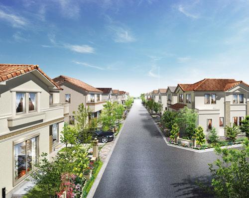 Grand urban development that the family of more than 300 households to start a new life together. Share Daira kana environment, While it signed a variety of voices and thoughts, Big Kominyuti born to dress sympathetic to new living and way of life. (Cityscape Rendering ※ 4)