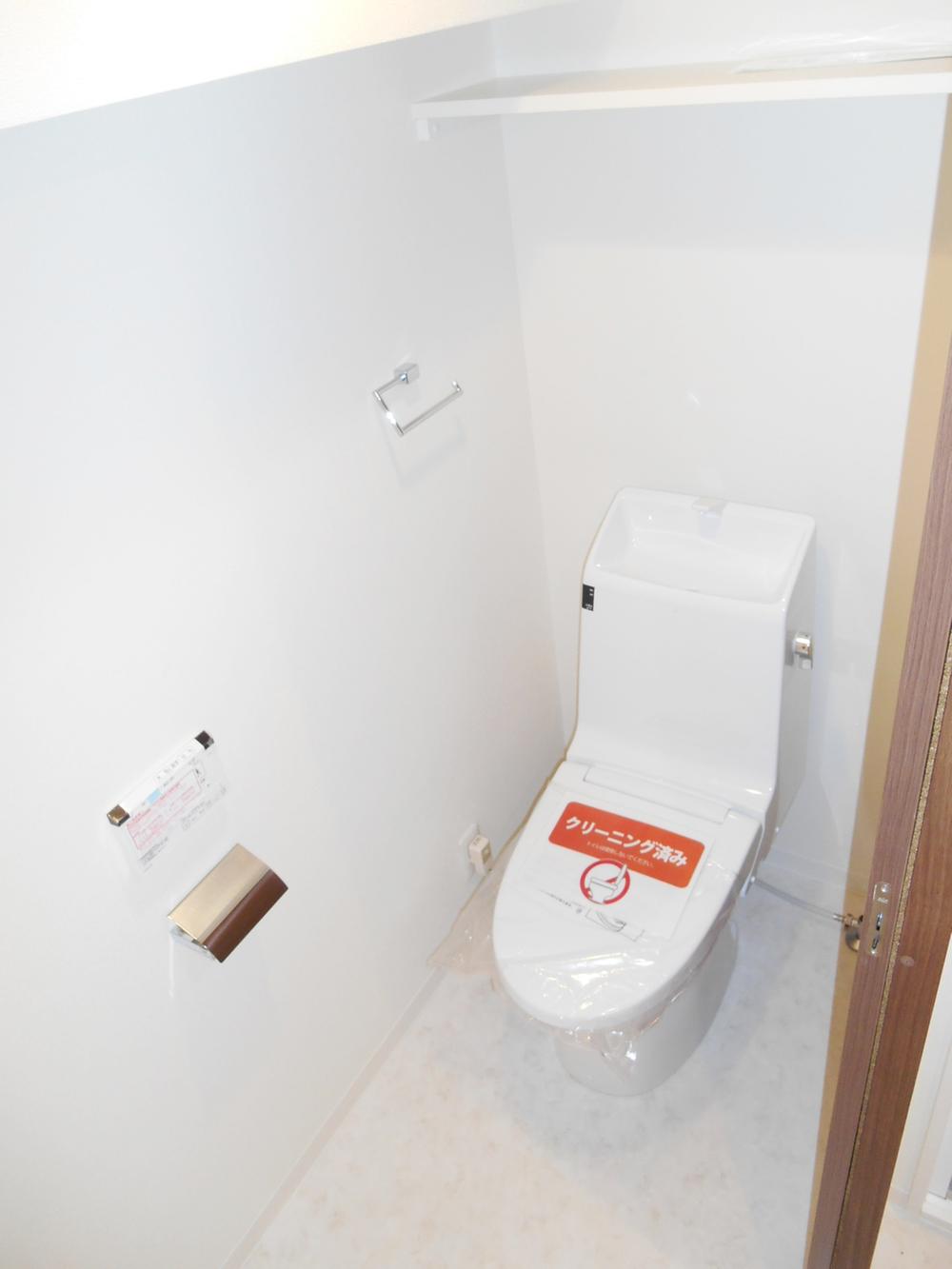 Toilet. Toilet in contact with the washroom