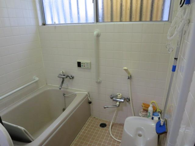 Bathroom. For the handrail with, Also go easy bathroom If you elderly.