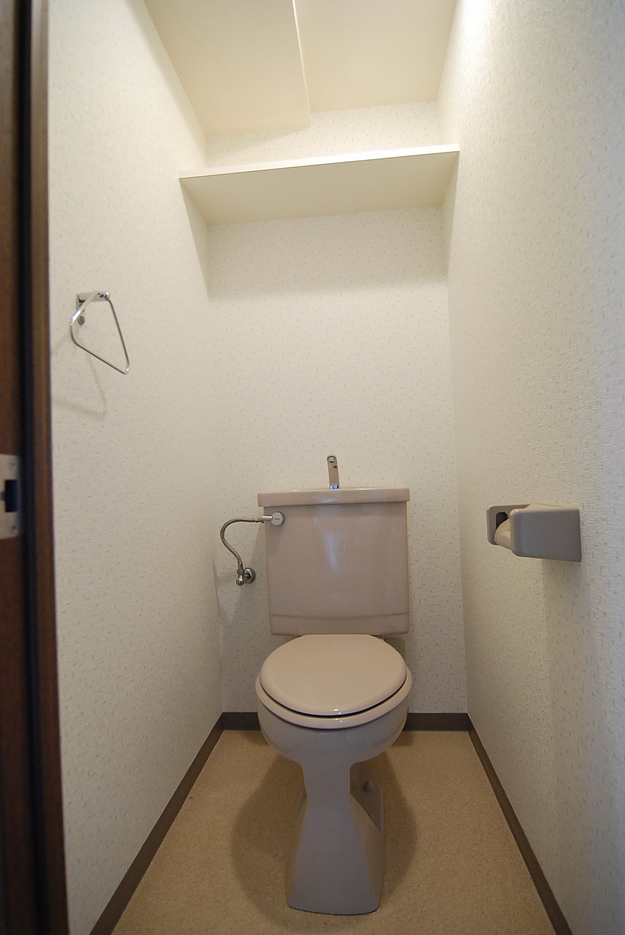 Toilet. It comes with a shelf.