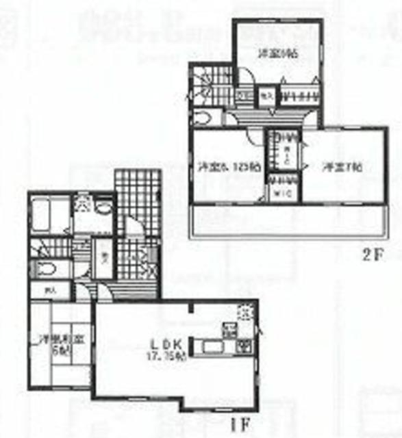 Floor plan. (3 Building), Price 34,800,000 yen, 4LDK+2S, Land area 168.36 sq m , Building area 108.47 sq m