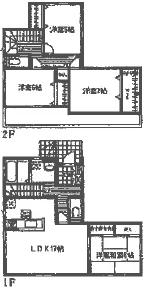 Floor plan. (12 Building), Price 32,800,000 yen, 4LDK+S, Land area 168.36 sq m , Building area 108.68 sq m