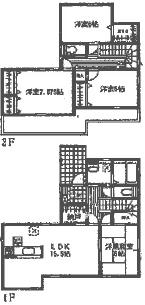 Floor plan. (13 Building), Price 32,800,000 yen, 4LDK+2S, Land area 168.36 sq m , Building area 109.51 sq m