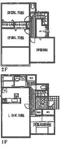 Floor plan. (20 Building), Price 39,800,000 yen, 4LDK+S, Land area 165.5 sq m , Building area 106.58 sq m