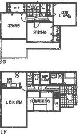 Floor plan. (28 Building), Price 38,800,000 yen, 4LDK+2S, Land area 165.5 sq m , Building area 109.3 sq m