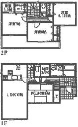 Floor plan. (31 Building), Price 34,800,000 yen, 4LDK+3S, Land area 165.5 sq m , Building area 108.85 sq m