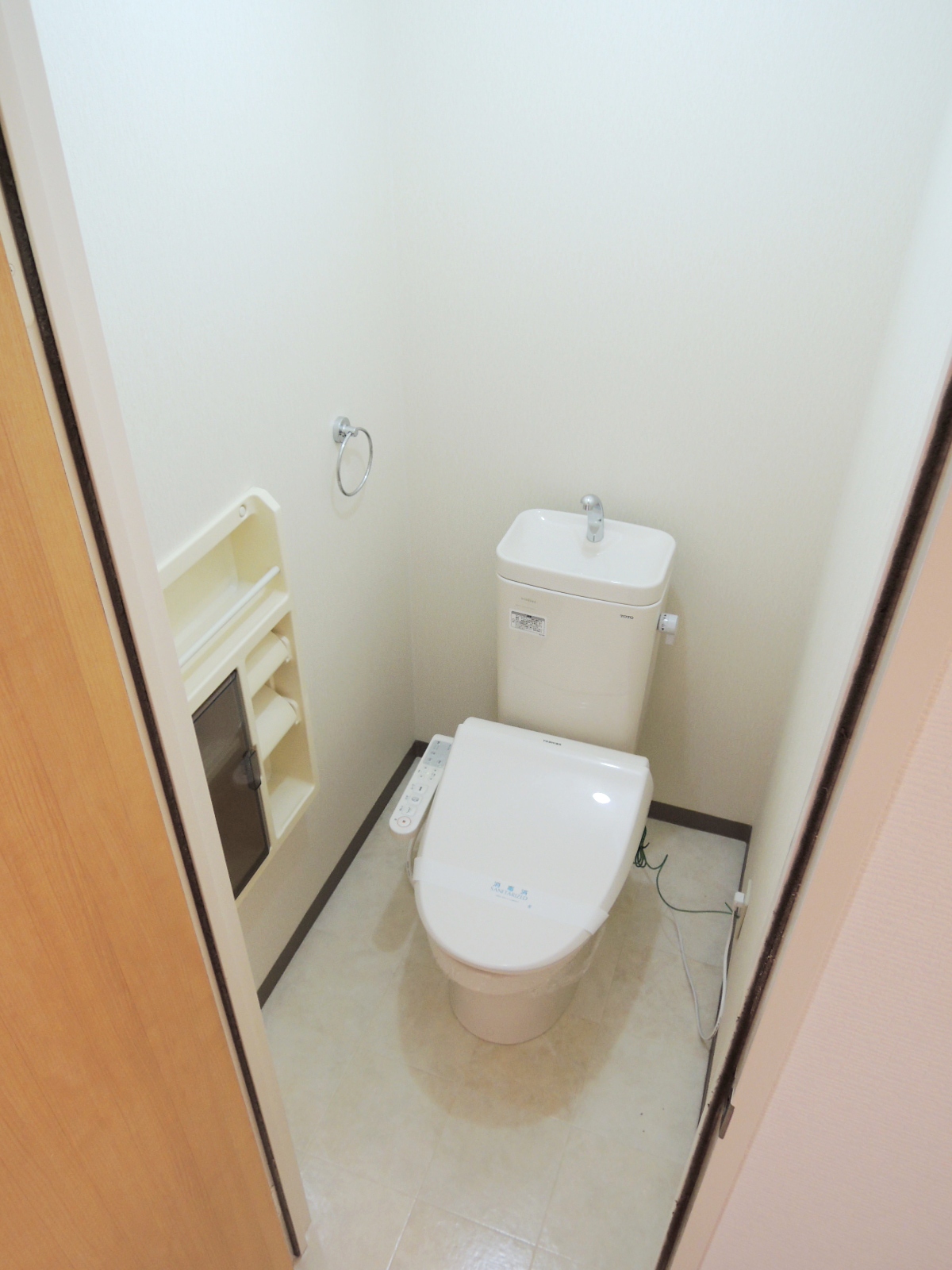 Toilet. With warm water washing toilet seat