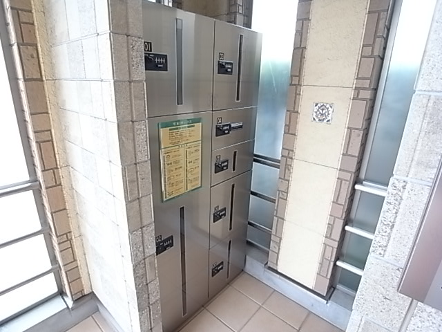 Entrance. Auto-lock and door-to-door delivery BOX.