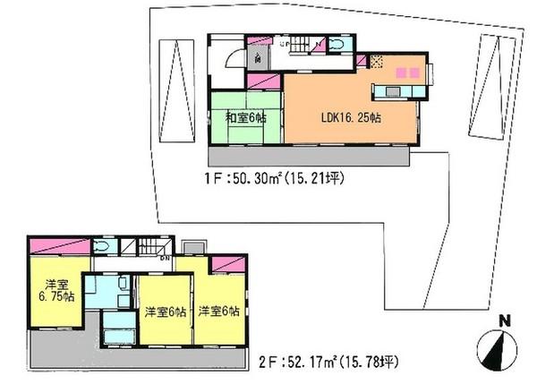 Floor plan. 27,800,000 yen, 4LDK, Land area 204.21 sq m , If the building area 102.57 sq m drawings and the present situation is different will honor the current state