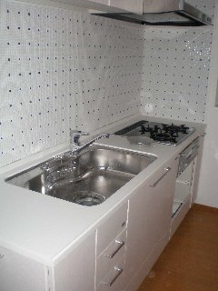 Kitchen. System kitchen. It will Hakadori also dishes.