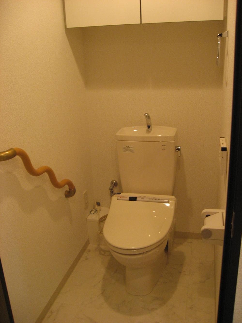 Toilet. Always clean in the shower with toilet. Toilet paper also easy storage in a storage rack with
