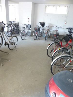 Other common areas. It is an indoor bicycle parking