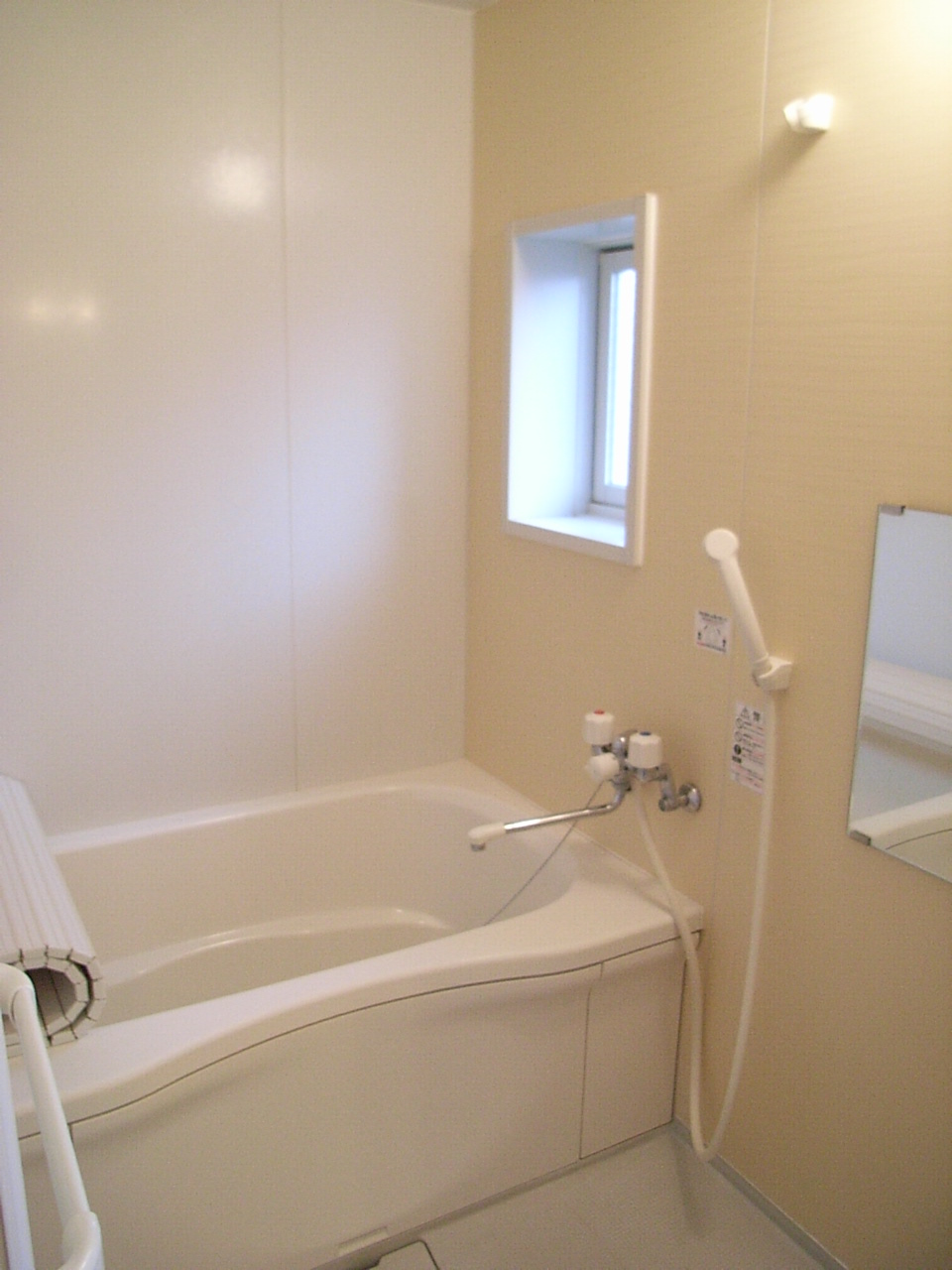 Bath. Bright bathroom of with window