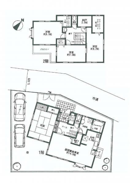 Floor plan. 31,800,000 yen, 4LDK, Land area 175.22 sq m , Building area 140.5 sq m
